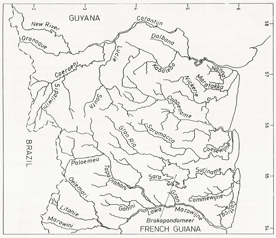 Kaart Suriname NVC